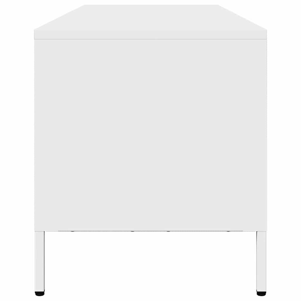 TV Cabinet White 202x39x43.5 cm Cold-rolled Steel